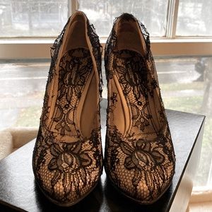 Dolce & Gabbana heels - Size 38.5 - black satin/lace